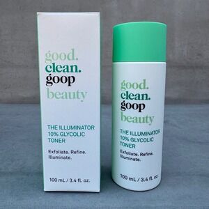 Goop Beauty The Illuminator 10% Glycolic Toner Exfoliate Refine Illuminate 3.4oz